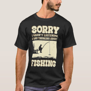 T-shirt Pêche Drôle Pour Homme Femme Truite Basse Pêcheur