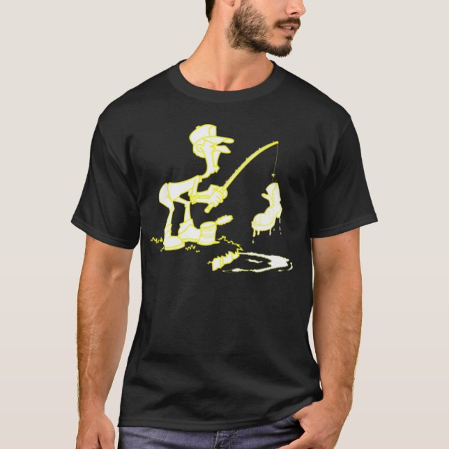 T-shirt Pêche du jaune de botte (Devant)