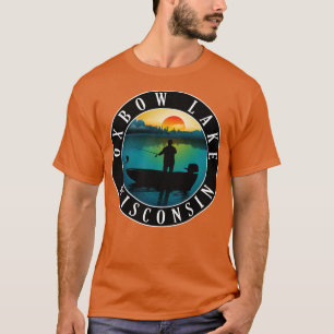 T-shirt Pêche du lac Oxbow dans le Wisconsin