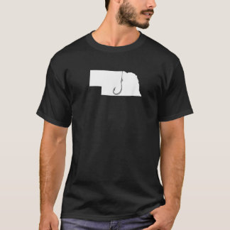 T-shirt Pêche du Nebraska Pêcheur État Pêcheur Poisson Hot