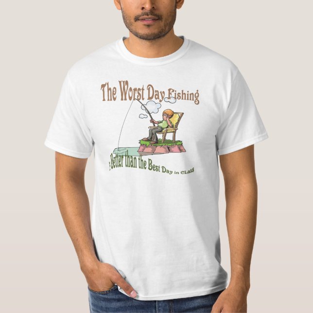 T-shirt Pêche du pire jour (Devant)