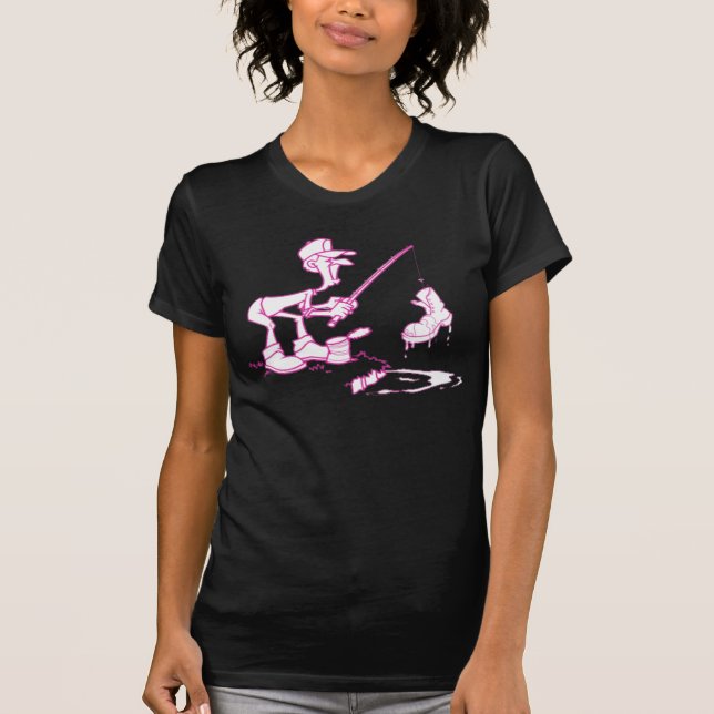 T-shirt Pêche du rose de botte (Devant)