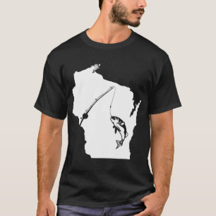T-shirt Pêche du Wisconsin Esturgeon Bass