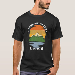 T-shirt Pêche en lac Camping en plein air Père et fils