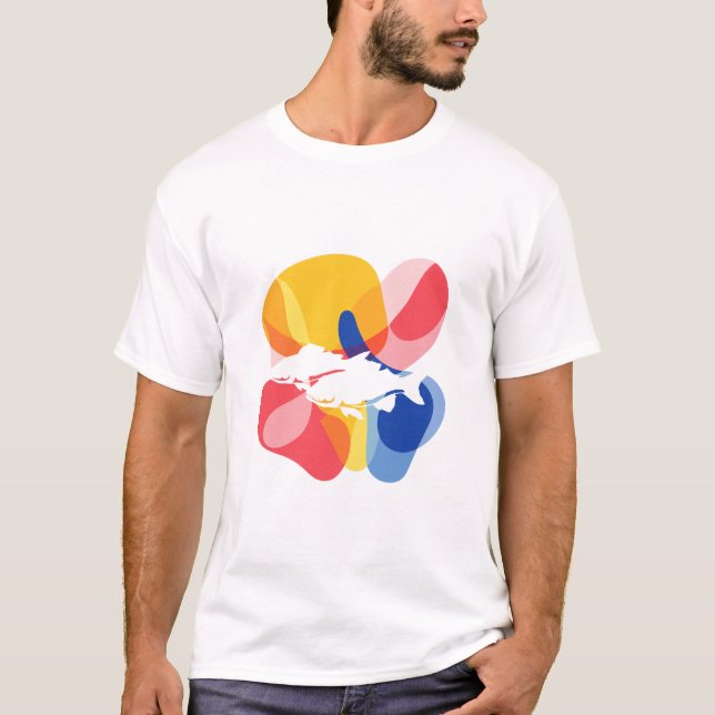 T-shirt Pêche Engins & Rod Les amateurs de pêche à la lign (Devant)