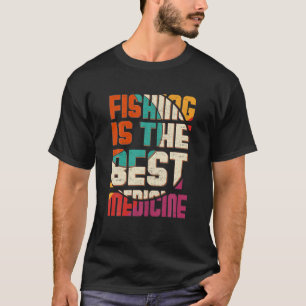 T-shirt Pêche Est Le Meilleur Médicament Pêche Vintage
