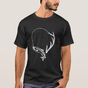 T-shirt Pêche Et Chasseur De Chasse Antler Elk Deer Chass