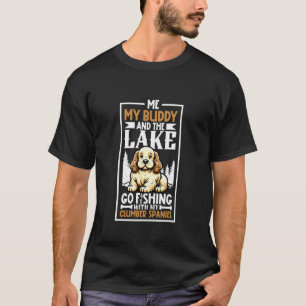 T-shirt Pêche et Clumber Spaniel