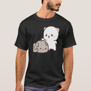 T-shirt Pêche Et Goma Mochi Couple Chat
