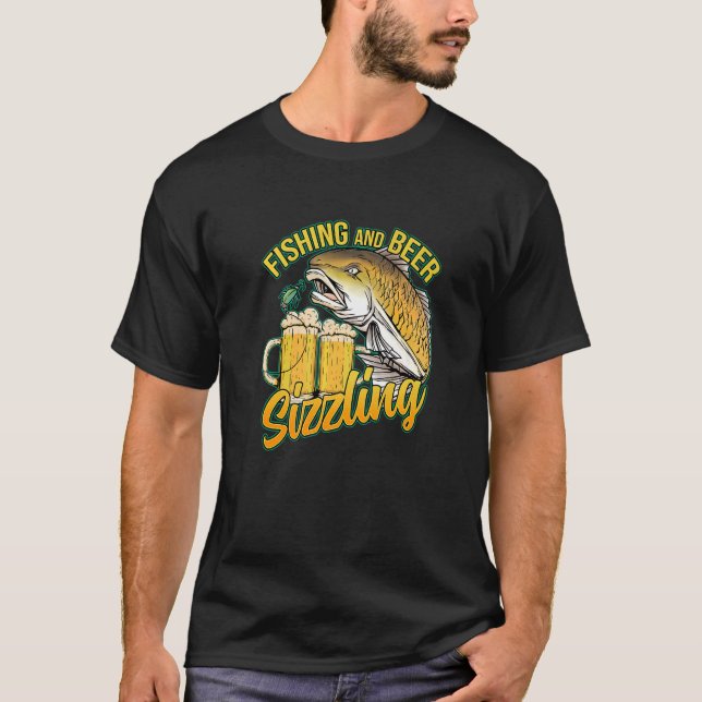 T-shirt Pêche Et Pêche À La Petite Bière Pêcheur Dit F (Devant)