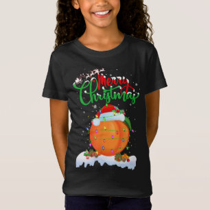 T-Shirt Pêche Fruit Amour Noël Éclairage