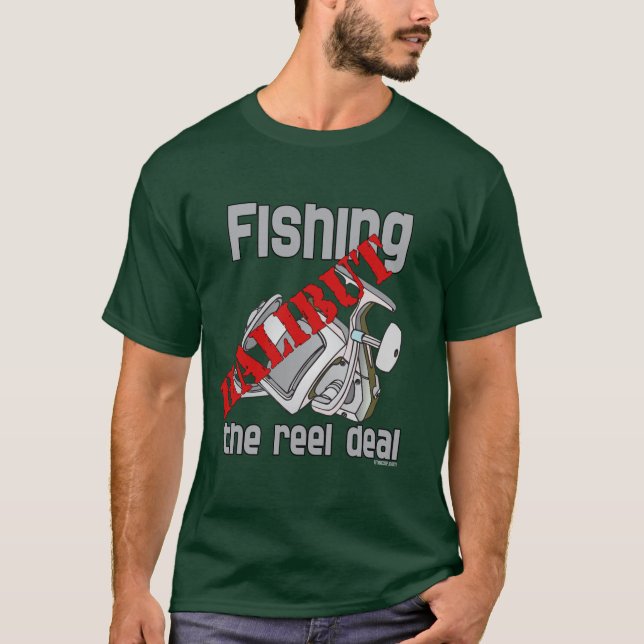 T-shirt Pêche Halibut Le Reel Deal Pêche (Devant)
