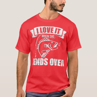 T-shirt Pêche J'adore quand elle se penche