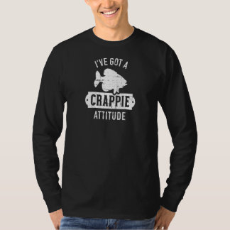T-shirt Pêche J'ai une attitude merdique Raglan
