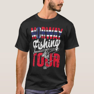 T-shirt Pêche Norvège Pêche Tour Vacances Pêcheur Norvégie