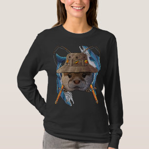 T-shirt Pêche Otter Extérieur Pêcheur Animal Cute Fly Fi