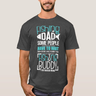 T-shirt Pêche papa drôle père père jumelage enfant