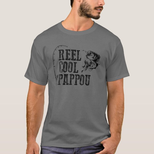 T-shirt Pêche Pappou : Cool de bobine Pappou Drôle cadeau (Devant)
