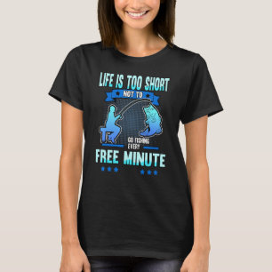 T-shirt Pêche Poisson Pêcheur Canne Bar Sea Chaise Eau