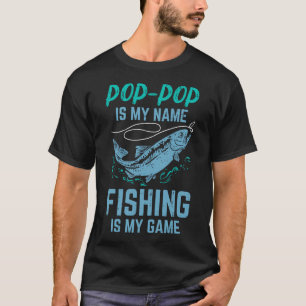 T-shirt Pêche PopPop Est Mon Nom Pêche Mon Jeu Drôle Gr