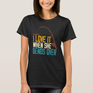 T-shirt Pêche pour hommes Femmes Pêcheur Canne à pêche Hom