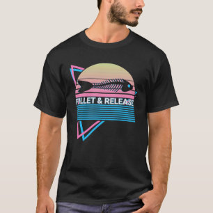 T-shirt Pêche Rétro Filet & Relâche