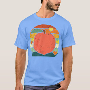 T-shirt Pêche Retro Tropical Summer Pêche Amateurs de frui