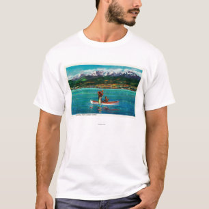 T-shirt Pêche saumonée dans le port d'Angeles de port
