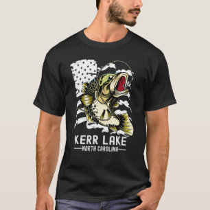 T-shirt Pêche sportive au bass Kerr Lake Nord