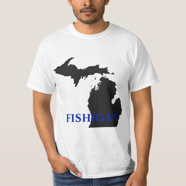 T-shirt pêche sportive pour le Michigan (Devant)