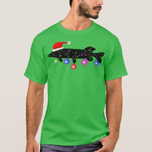 T-shirt Pêche sur glace Muskie cadeaux de Noël Musky Funny