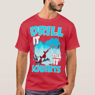 T-shirt Pêche Sur Glace Percer Jusqu'À Ce Qu'Il Éjacule Pê