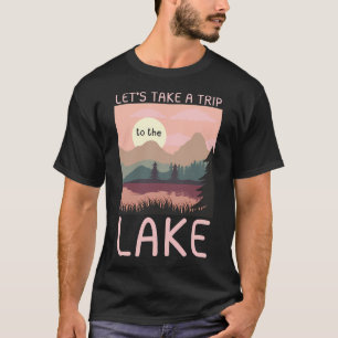 T-shirt Pêche sur glace, perche jaune géante, acrylique d'