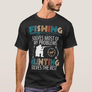 T-shirt Pêche vintage Et Chasse Drôle Pêcheur Chasseur