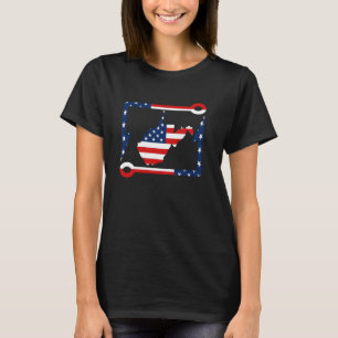 T-shirt Pêche Virginie Occidentale Pêche Drapeau États-Uni