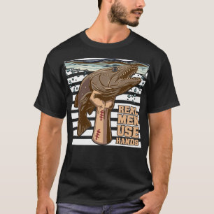 T-shirt Pêcher À Mains Nues Pour Les Poissons-Chats Les Vr