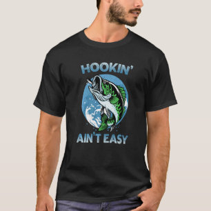 T-shirt Pêcher n'est pas facile pêche au bar pêcheur