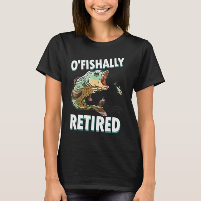 T-shirt Pêcheur à la retraite à la retraite à la retraite  (Devant)
