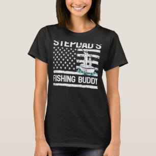 T-shirt Pêcheur compagnon de pêche de beau-père américain 