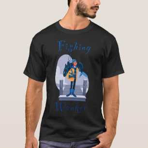 T-shirt Pêcheur crétin - drôle, humour, blague - pêcheur m