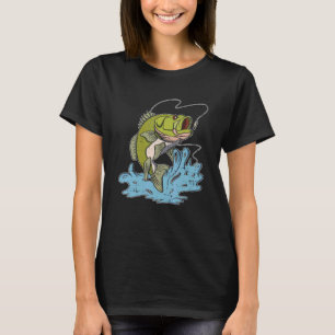 T-shirt Pêcheur de bar Bass pêcheur Pêche attrapeur de po