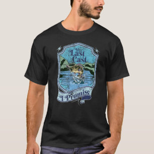 T-shirt Pêcheur de basses Pêcheur Ma dernière coulée Je pr