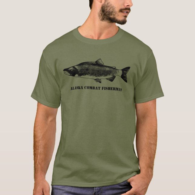 T-shirt Pêcheur de combat de l'Alaska (Devant)