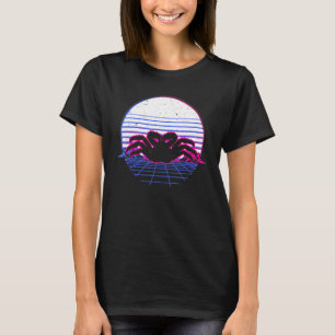 T-shirt Pêcheur de crabe roi Retro Coucher de soleil Vinta