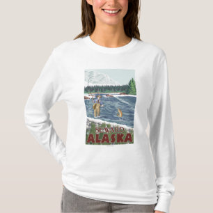 T-shirt Pêcheur de mouche - Seward, Alaska