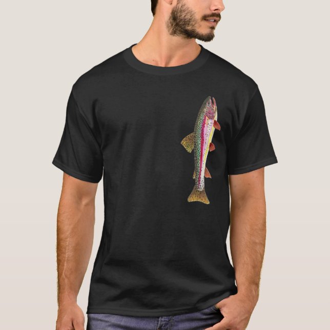 T-shirt Pêcheur de truite arc-en-ciel (Devant)