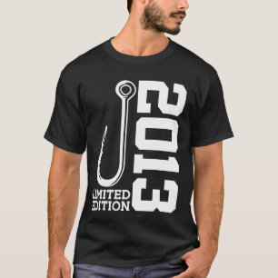 T-SHIRT PÊCHEUR ÉDITION LIMITÉE PÊCHE ANNIVERSAIRE 12 ANS 