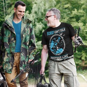 T-shirt Pêcheur fanatique allé à la pêche