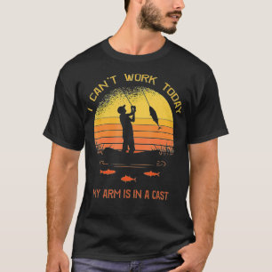 T-shirt Pêcheur, je ne peux pas travailler aujourd'hui mon