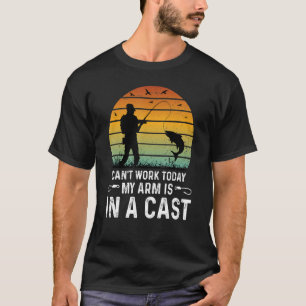 T-shirt Pêcheur je ne peux pas travailler aujourd'hui mon 